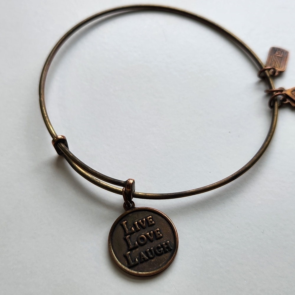 Live Love Laugh Bronze Bracelet
